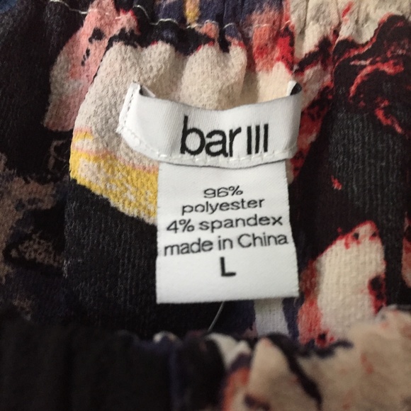 New Bar III Floral Print Off the Shoulder Top - Picture 5 of 8